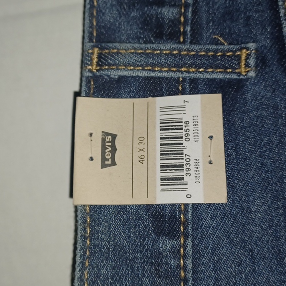 Levi's 505 Regular Fit Jeans Big&Tall 46x30 NWT - Picture 2 of 5